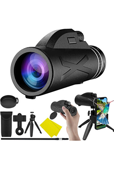 StartONTeam Monocular profesional 10x40, telescop compact de mare putere