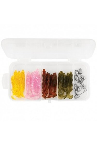 Baracuda Cutie cu viermi (8 buc.) și jiguri (10 buc.) Barracuda, 3,5 cm, jigu...