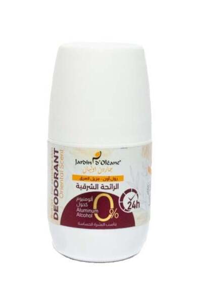 Garden Olian Roll-On Alcohol-Free Deodorant Oriental Scent - 60 ml Suitable for Sensitive Skin