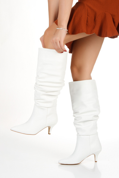 DYG STORE Women's 6 cm Thin Heeled Pointed Toe Boots