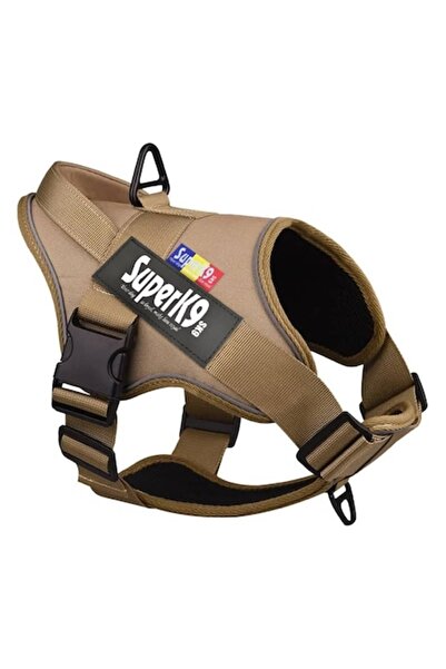 SK9 Ham L piept 62-85cm reflectorizant pentru câini SK9-Pro România, reglabil, confortabil, bej