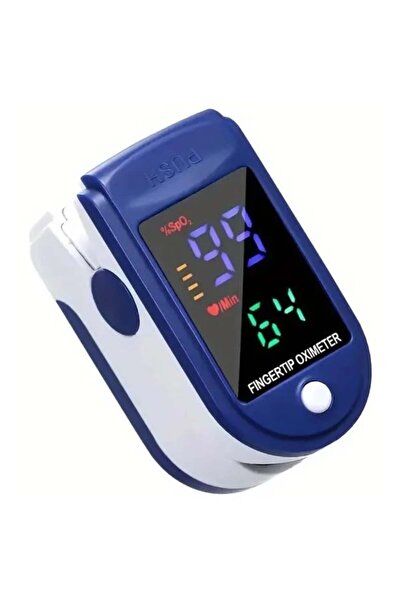 StartONTeam Pulsoximetru de deget pentru monitorizarea și verificarea pulsului și a saturației de oxigen (SpO2) albastru