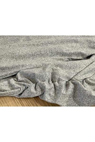 SOLOBUY Pyjamas Set Jersy Women's Long-Sleeved, Elastic Waist, Colar Round, Pants, Color Light Gray