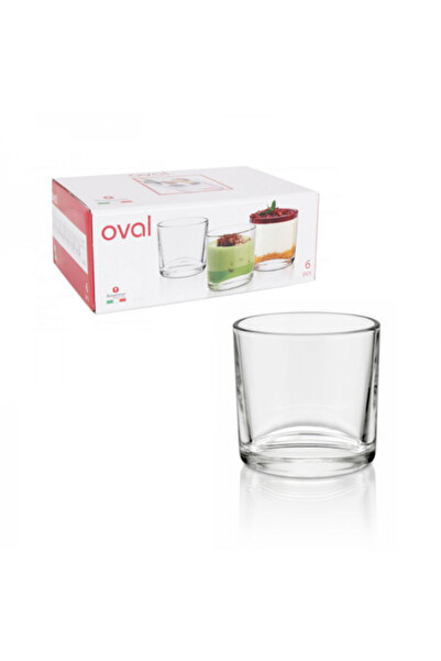 Viejo Valle Set de 6 pahare pentru băuturi spirtoase sau mini deserturi, Oval...
