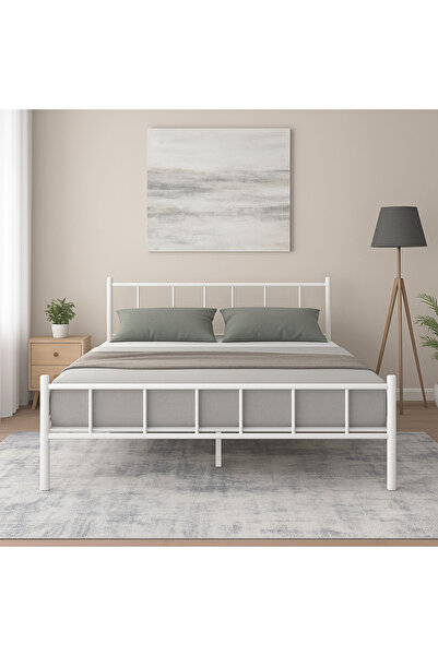 CD SEVGİ ÇİFT KİŞİLİK BEYAZ METAL KARYOLA