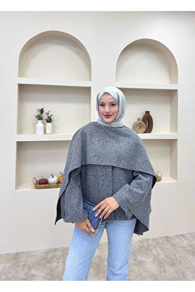 lurex moda One Button Cashmere Jacket with Cape