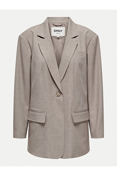 ONLY Γυναικείο Μπουφάν Μπεζ ΜΟΝΟ-15328158 FUNGI MELANGE