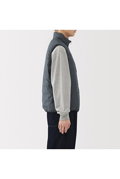 Muji Light Weight Down Pocketable Stand Collar Vest