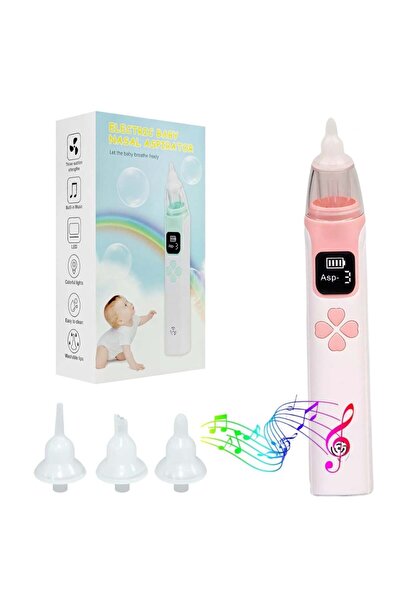 StartONTeam Aspirator nazal electric pentru copii și bebeluși cu 4 capete, muzică și lumini colorate