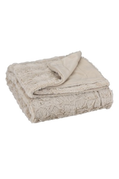 DavidaHome Patura blana artificiala, pufoasa, placuta la atingere, 130x170 cm...