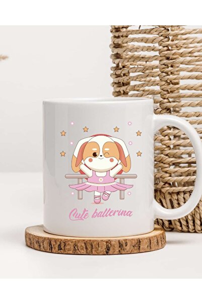 Ada Kostüm Tasarım Cute Ballerina Dog Themed Mug