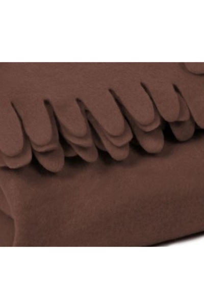 DavidaHome Soft and warm polar fleece blanket, 170 x 130 cm, brown
