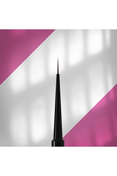 STALEKS Kapaklı Sentetik İnce Uçlu Nail Art Liner Çizim Fırçası 10mm NBE-03