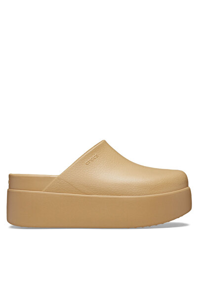 Crocs Γυναικείες σαγιονάρες καφέ CROCS-DYLAN PLATFORM CLOG 209869 WHEAT