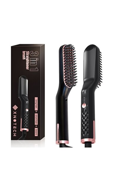 XNOTECH Perie electrică multifuncțională 3 în 1, tehnologie de ionizare, usca...