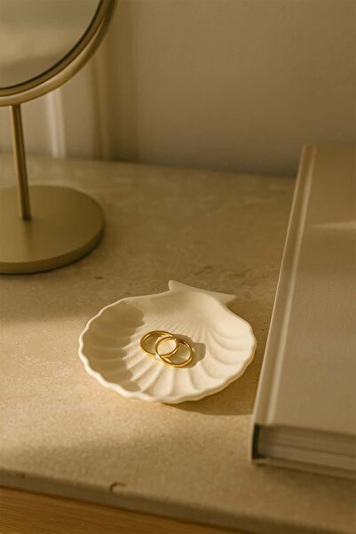 Otaera Okyanus İstiridye Tabak – El Yapımı Dekor, Raf ve Sehpa Üzeri Kullanım...