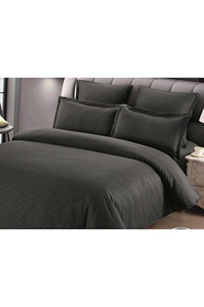 PRO JAAD BUSINESS CONCEPT Double Bedding Set, 6 Pieces, Home Hotel, Damascus Grey Petrol, 200 x 230 cm Bed Sheet