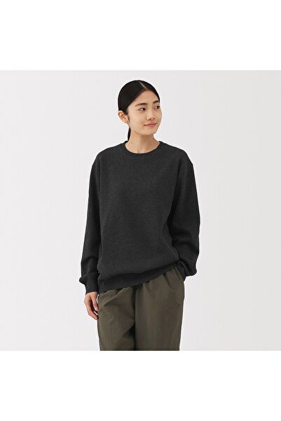 Muji Washable Milano Ribbed Crew Neck Sweater