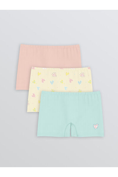 LC Waikiki LCW Kids Printed Girl's Boxer 3-pack (W5)