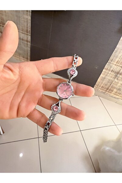 LOOQ Zircon Stone Detailed Women's Wristwatch Vintage