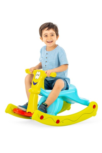 Sever 2’si 1 Arada Otur ve Sallan Oyuncağı | 1-3 Yaş Çocuklar İçin Eğlenceli Aktivite