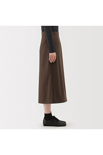 Muji Stretch Brushed Flare Skirt