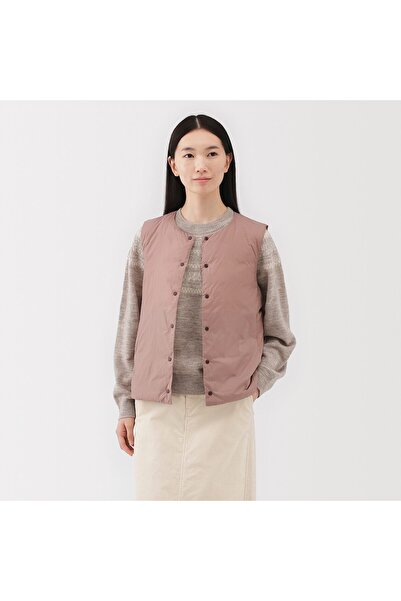 Muji Light Weight Down Pocketable Collarless Vest