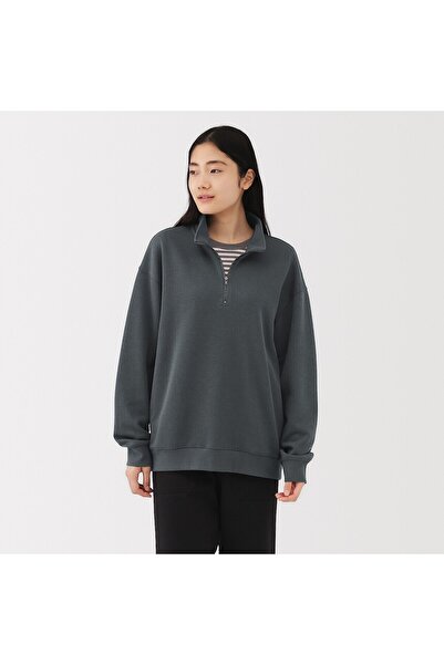 Muji Double Knitted Half Zip Pullover