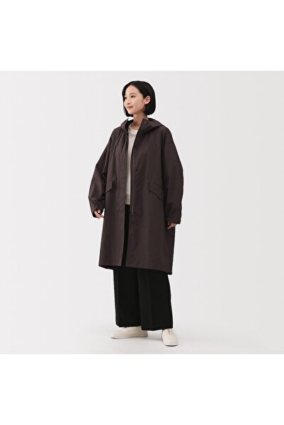 Muji Water Repellent UV Protection Hooded Long Coat
