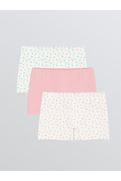 LC Waikiki Peak New Season Printed Girls' Boxer 3-Piece Set