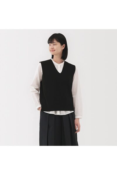 Muji Washable Milano Ribbed Vest