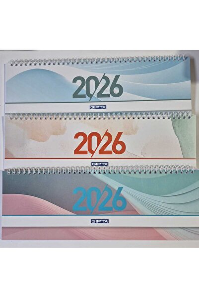 Gıpta MASA TAKVİMİ SPİRALLİ 2026 YILI 504_BTK 12X33 3LÜ [3 ADET FİYATIDIR]