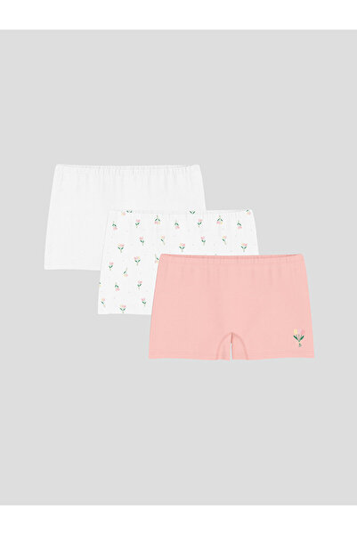 LC Waikiki Lcw Kids Floral Girl's Boxer 3-Piece (W5)