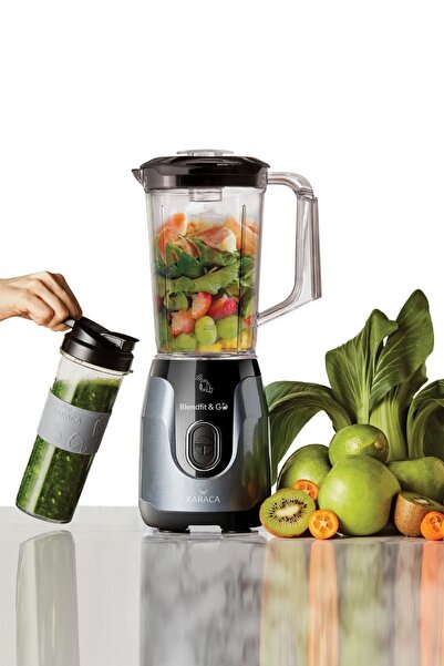 Empressco Antrasit Renkli Smoothie ve Çalışma Seti, Sağlıklı İçin Pratik ve Ş...