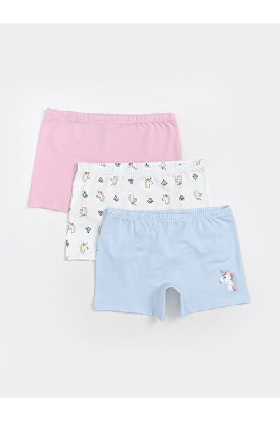 LC Waikiki LCW Kids Printed Girl's Boxer 3-pack (W5)
