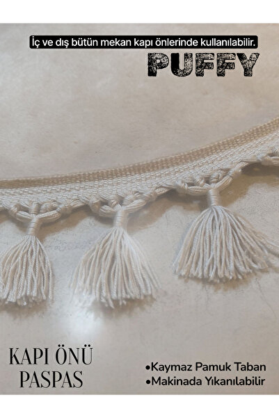 New colors Luna Cotton Based Non-Slip Door Mat Mink 40X60Cm