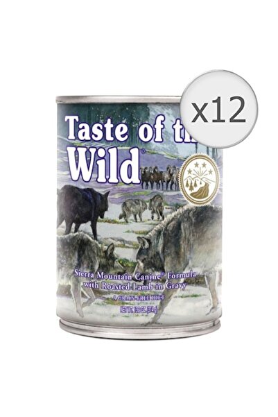 Taste of the Wild Hrană umedă pentru câini Sierra Mountain, miel, 12x390g
