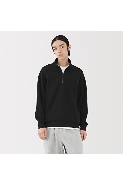 Muji Double Knitted Half Zip Pullover