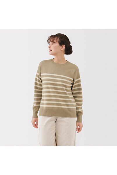 Muji Washable Milano Ribbed Crew Neck Sweater
