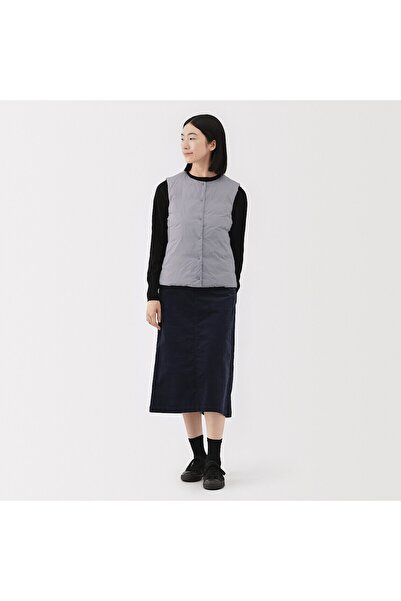 Muji Light Weight Down Pocketable Collarless Vest