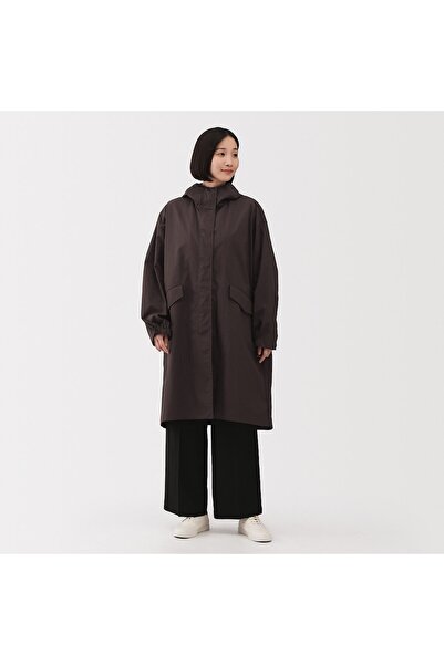 Muji Water Repellent UV Protection Hooded Long Coat
