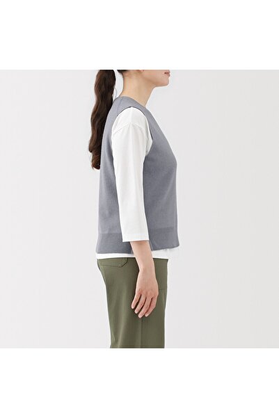 Muji Washable Milano Ribbed Vest