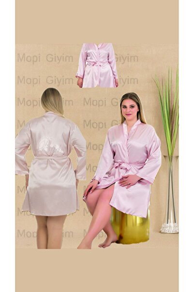 MOPİ Satin Bride Written Premium Dressing Gown-Comfortable & Stylish