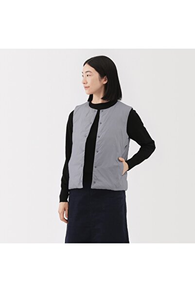 Muji Light Weight Down Pocketable Collarless Vest