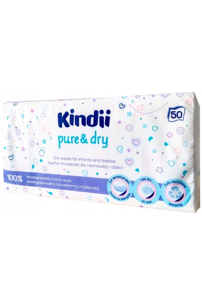 Other Șervețele umede KINDII PURE & DRY pentru bebeluși și copii, 50 de șerve...