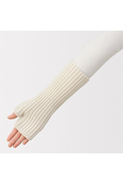 Muji Merino Wool Ribbed Arm Warmers
