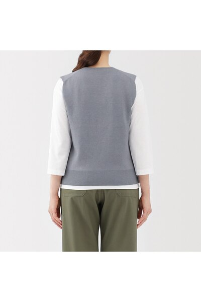 Muji Washable Milano Ribbed Vest