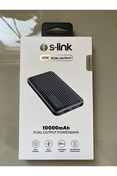 S-LINK 10.000 mah Dual Output Powerbank