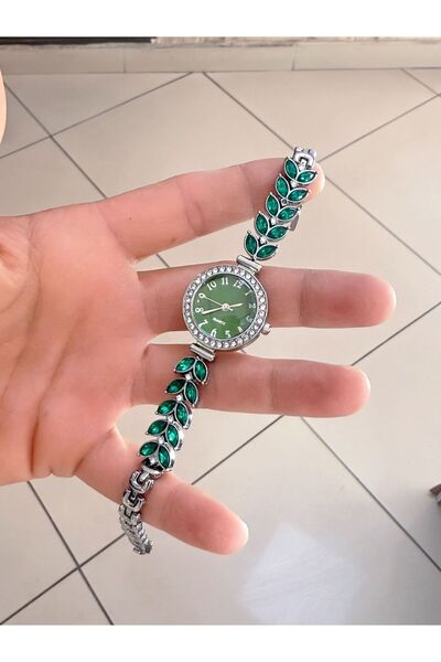 LOOQ Vintage Stone Patterned Women's Wristwatch