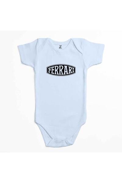 CrowsGate بدلة أطفال بشعار فيراري باللون الأزرق